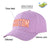 Custom Light Purple White Baseball Cap Curved Eaves Hats Vintage Design for Men/Women/Youth