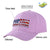 Custom Light Purple Usa Baseball Cap Curved Eaves Hats Vintage Design for Men/Women/Youth