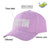 Custom Light Purple Gray Baseball Cap Curved Eaves Hats Vintage Design for Men/Women/Youth