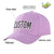 Custom Light Purple Black Baseball Cap Curved Eaves Hats Vintage Design for Men/Women/Youth