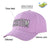 Custom Light Purple White Baseball Cap Curved Eaves Hats Vintage Design for Men/Women/Youth