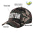 Custom Camo Gray Baseball Cap Curved Eaves Hats Vintage Design for Men/Women/Youth