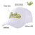 Custom White Baseball Cap Curved Eaves Hats Vintage Design for Men/Women/Youth