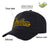 Custom Black Black Baseball Cap Curved Eaves Hats Vintage Design for Men/Women/Youth