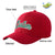 Custom Red Kelly Green Baseball Cap Curved Eaves Hats Vintage Design for Men/Women/Youth