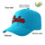 Custom Royal Red Baseball Cap Curved Eaves Hats Vintage Design for Men/Women/Youth