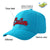 Custom Royal Red Baseball Cap Curved Eaves Hats Vintage Design for Men/Women/Youth