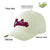 Custom Cream Red Baseball Cap Curved Eaves Hats Vintage Design for Men/Women/Youth