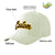 Custom Cream Black Baseball Cap Curved Eaves Hats Vintage Design for Men/Women/Youth