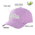 Custom Light Purple Gray Baseball Cap Curved Eaves Hats Vintage Design for Men/Women/Youth