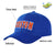 Custom Royal Blue Orange Baseball Cap Curved Eaves Hats Vintage Design for Men/Women/Youth