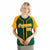 Custom Midnight Green Yellow Pinstripe Yellow-White Authentic Raglan Sleeves Baseball Jersey