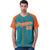 Custom Midnight Green Orange Pinstripe Orange-White Authentic Raglan Sleeves Baseball Jersey