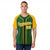 Custom Midnight Green Yellow Pinstripe Yellow-White Authentic Raglan Sleeves Baseball Jersey