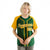 Custom Midnight Green Yellow Pinstripe Yellow-White Authentic Raglan Sleeves Baseball Jersey