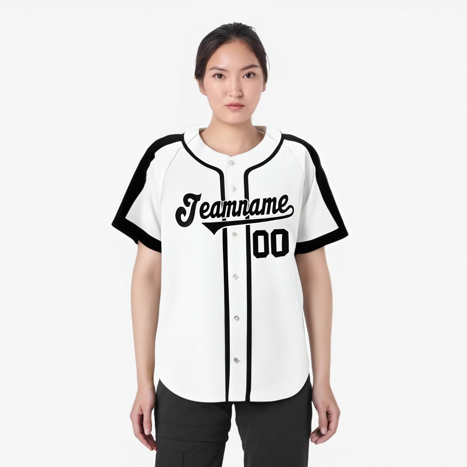 Custom White Black Baseball Jersey Personalized For Adults Youth