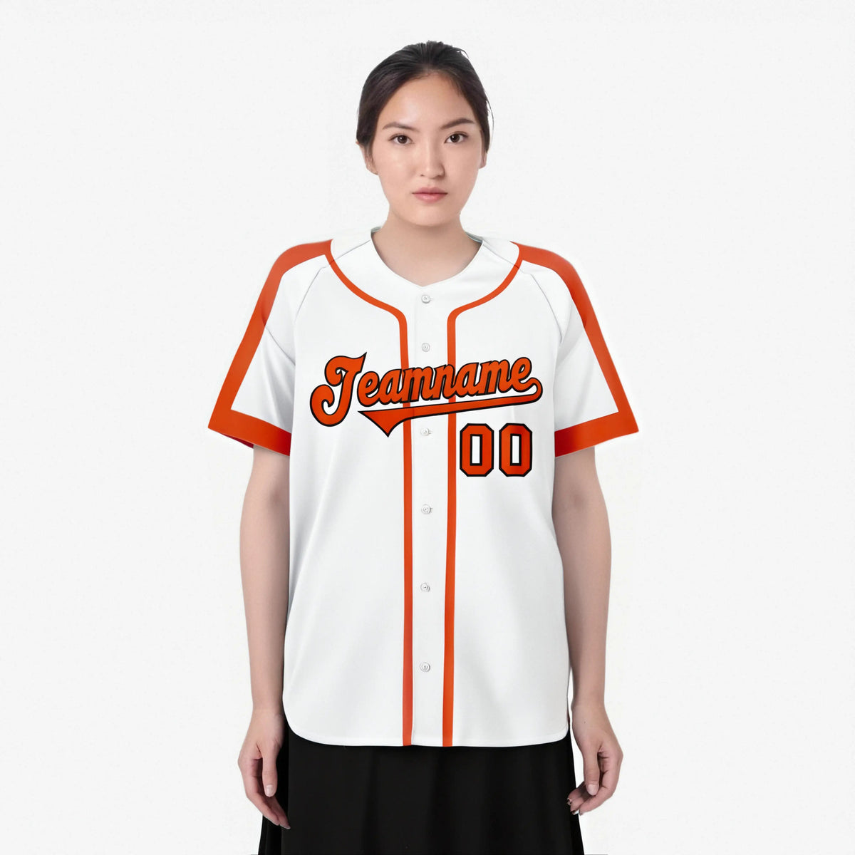 Custom White Bay Orange Black Baseball Jersey Personalized For Adults Youth