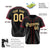 Custom Black Old Gold Crimson Baseball Jersey