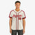 Custom Khaki Red Baseball Jersey