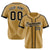 Custom Brown Gold Black Baseball Jersey