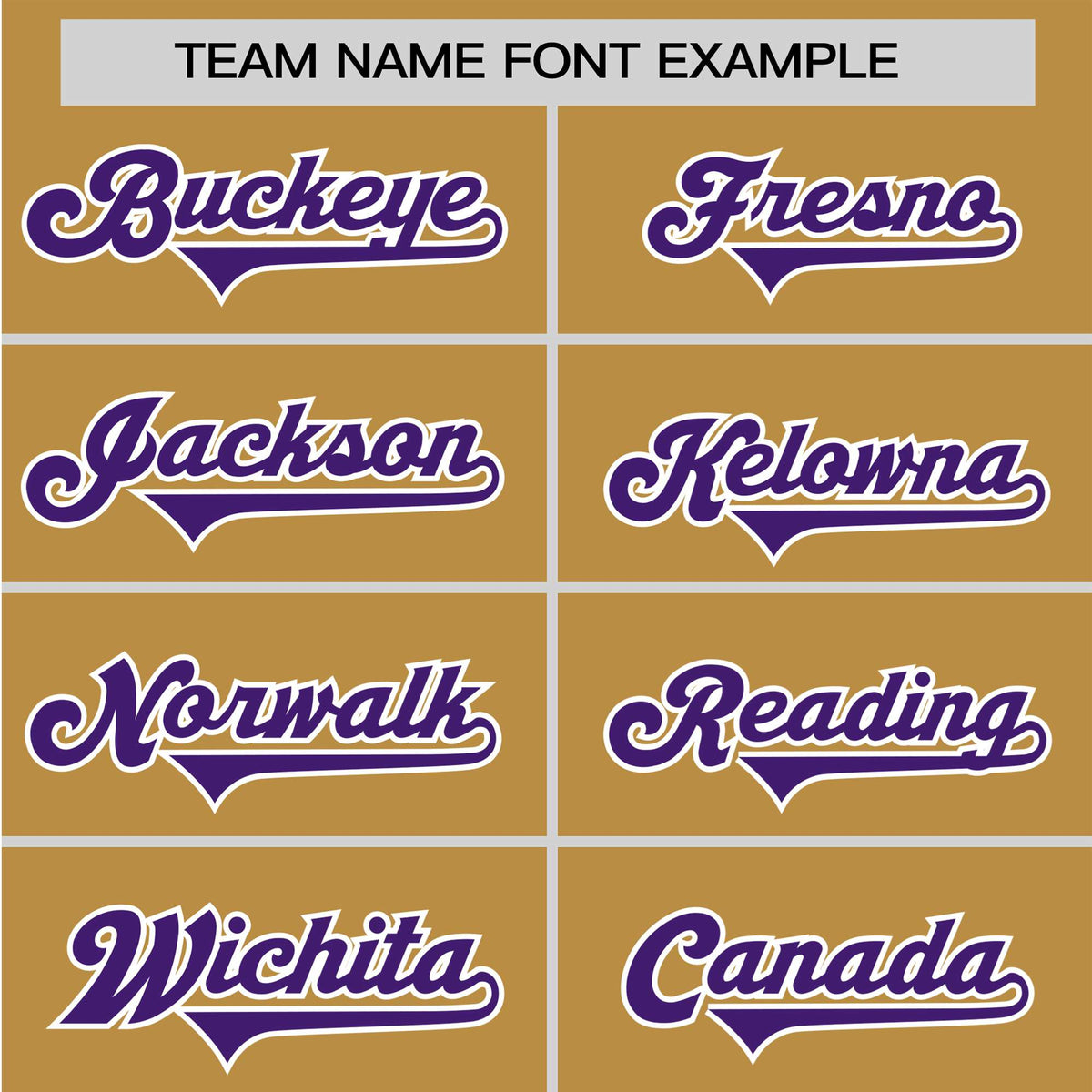 Custom Gold Purple White Baseball Jersey