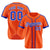 Custom Orange Blue White Baseball Jersey