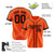 Custom Orange Black Baseball Jersey