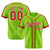 Custom Green Red White Baseball Jersey