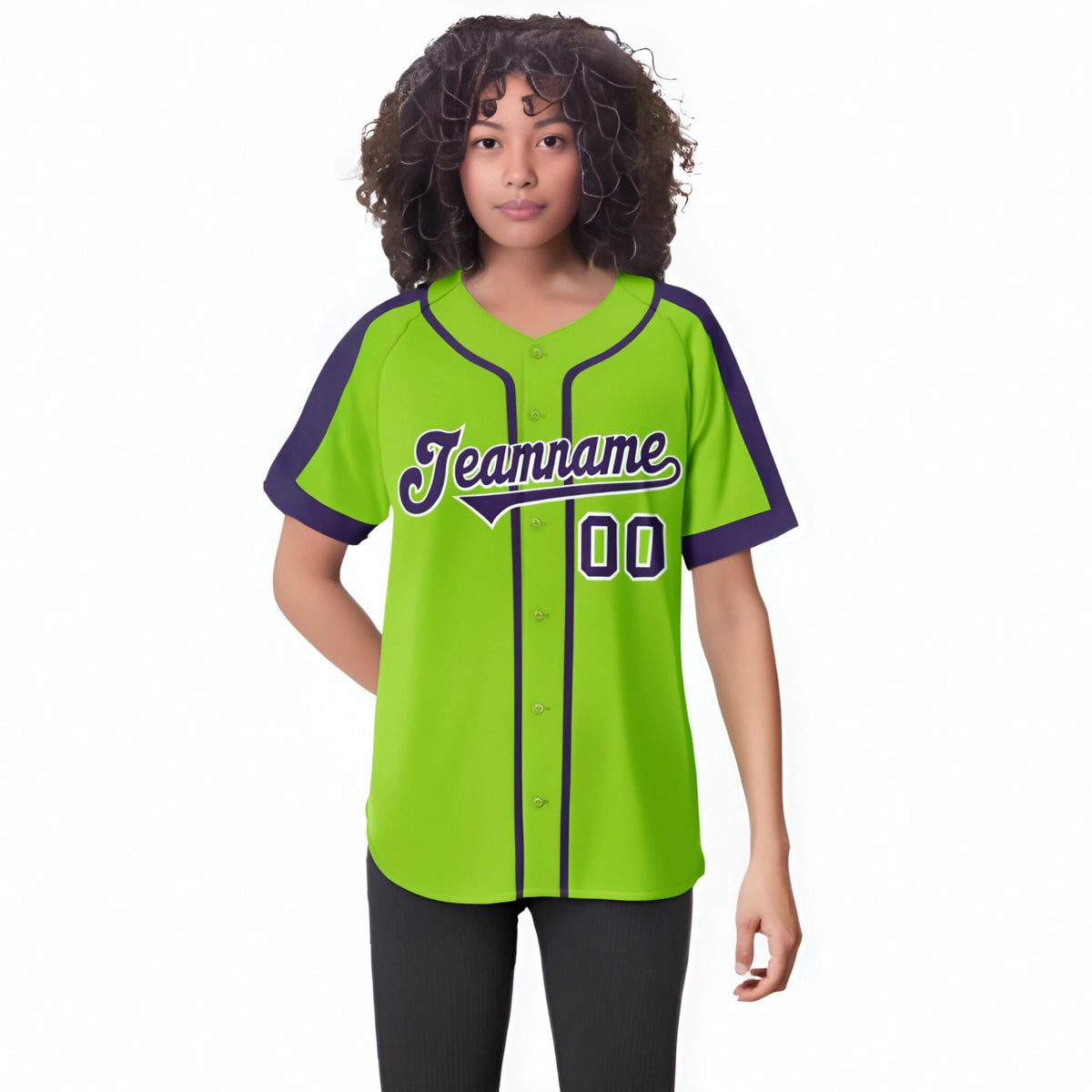 Custom Aqua Purple White Baseball Jersey