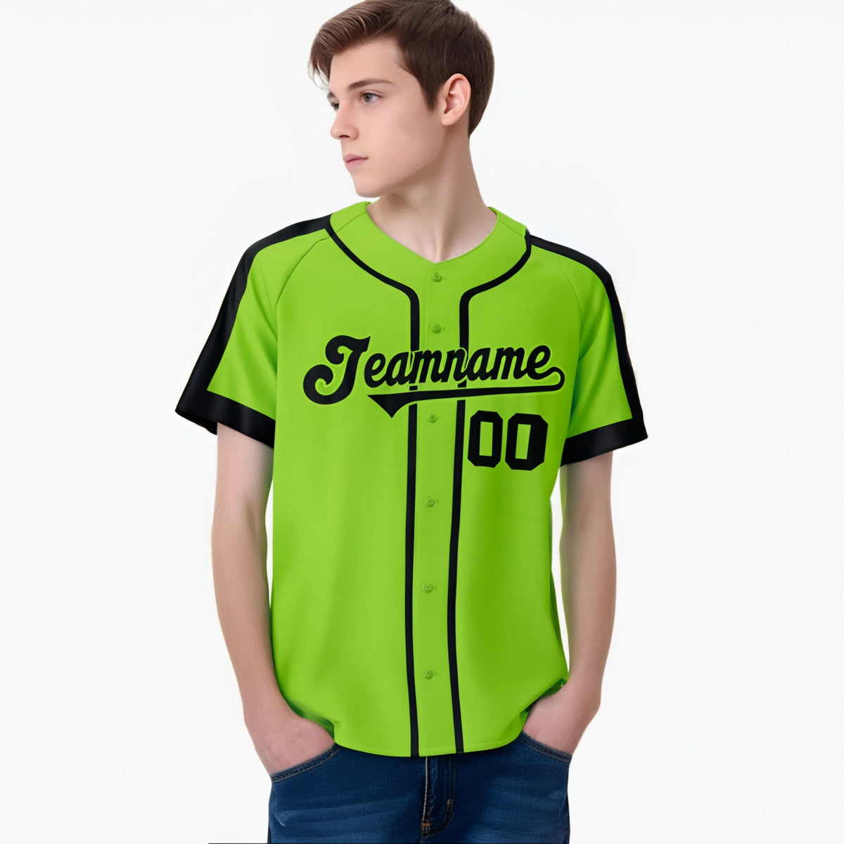 Custom Aqua Black Baseball Jersey