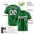 Custom Kelly Green Navy White Baseball Jersey