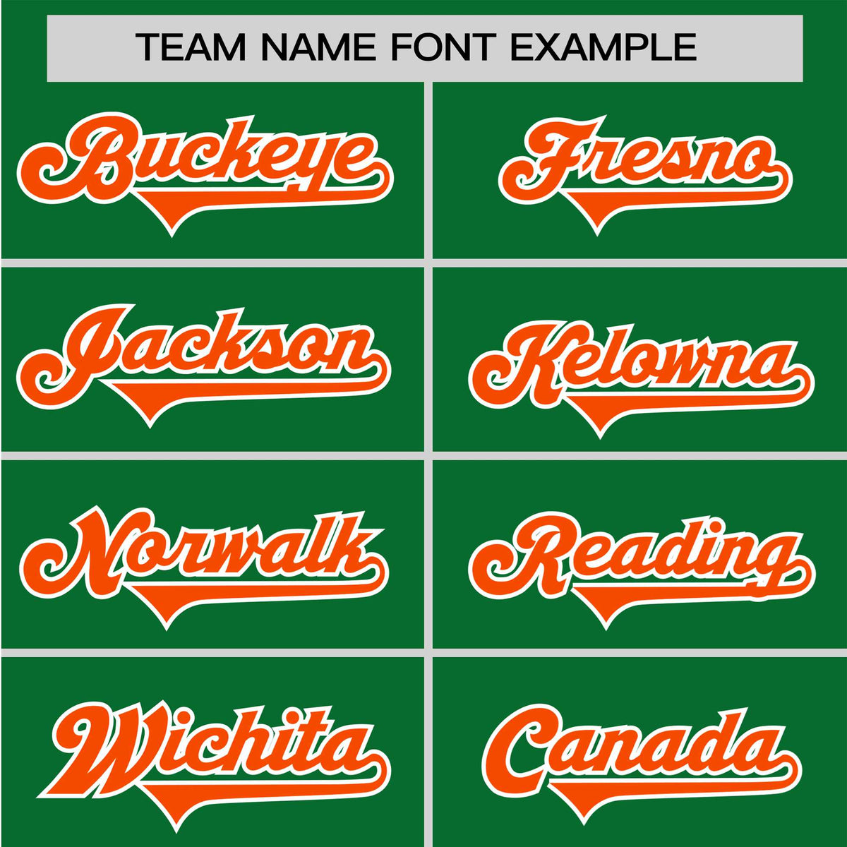 Custom Kelly Green Orange White Baseball Jersey