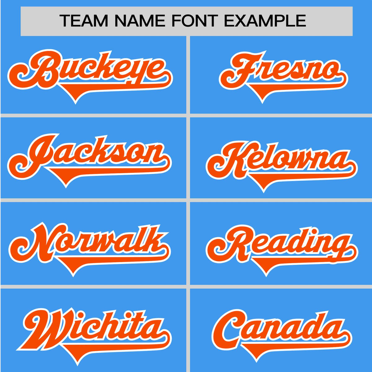 Custom Powder Blue Orange White Baseball Jersey