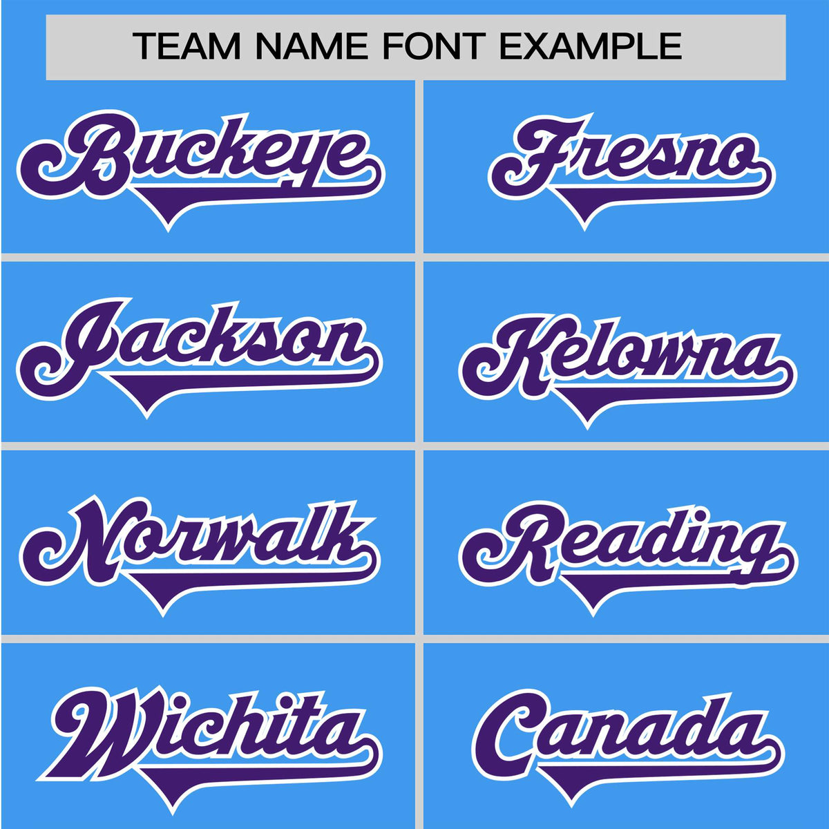 Custom Powder Blue Purple White Baseball Jersey