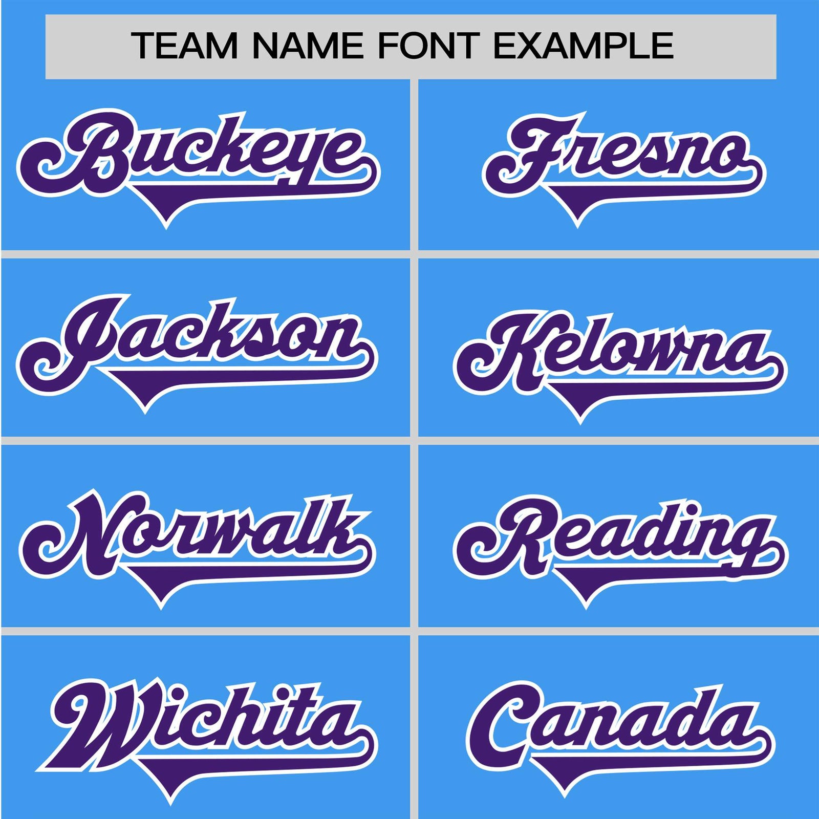 Custom Powder Blue Purple White Baseball Jersey