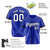 Custom Royal Blue Navy White Baseball Jersey