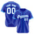 Custom Royal Blue Blue White Baseball Jersey