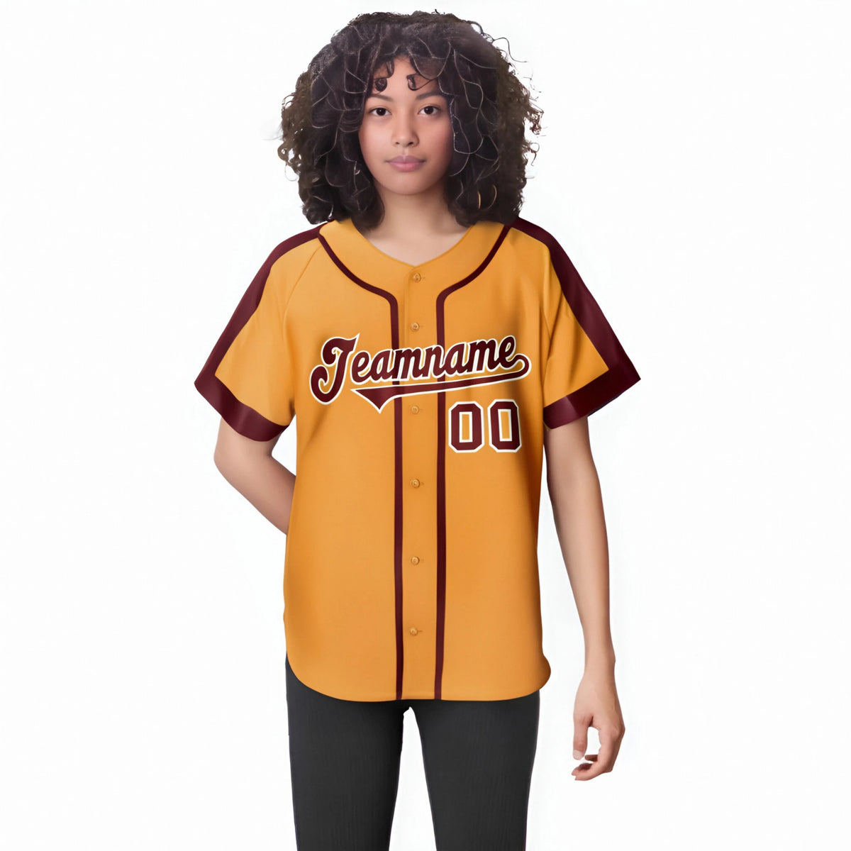 Custom Orange Crimson White Baseball Jersey