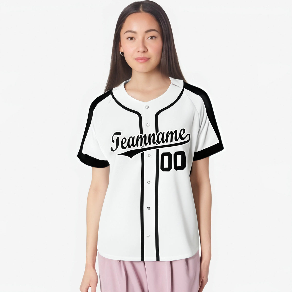 Custom White Black Baseball Jersey Personalized For Adults Youth