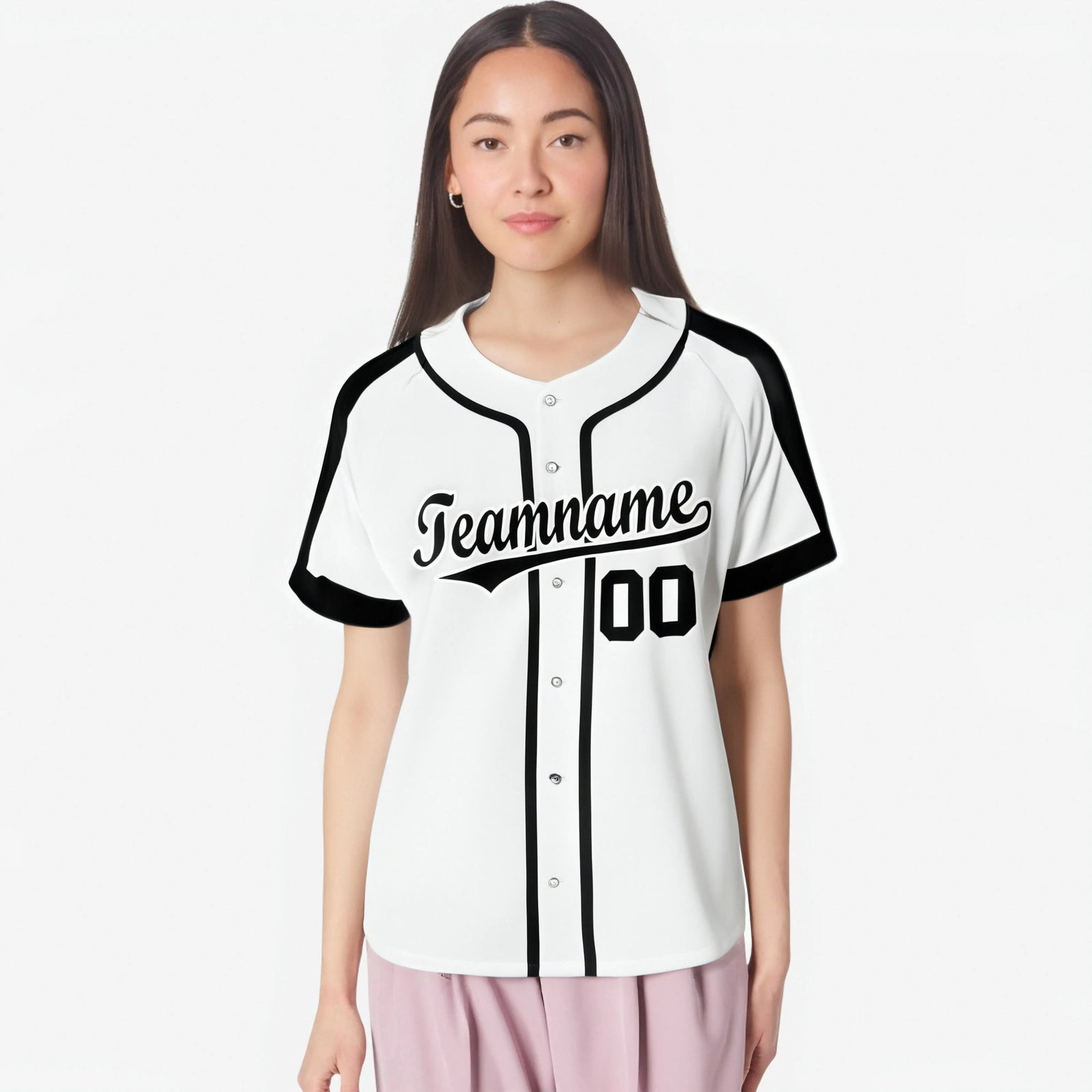 Custom White Black Baseball Jersey Personalized For Adults Youth