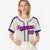 Custom Khaki Purple Blue Baseball Jersey