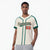 Custom Khaki Aqua Orange Baseball Jersey