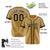 Custom Brown Gold Black Baseball Jersey