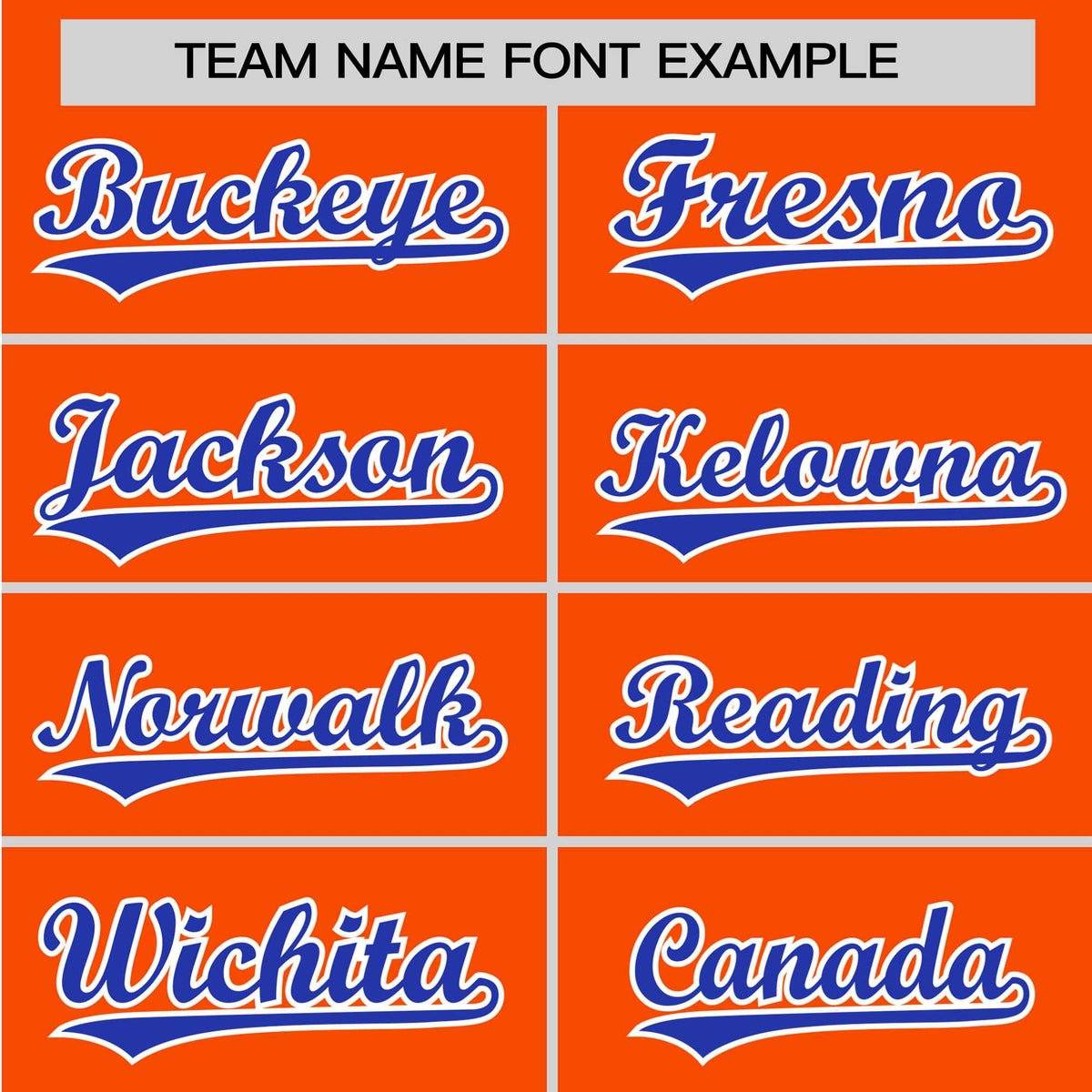 Custom Orange Blue White Baseball Jersey