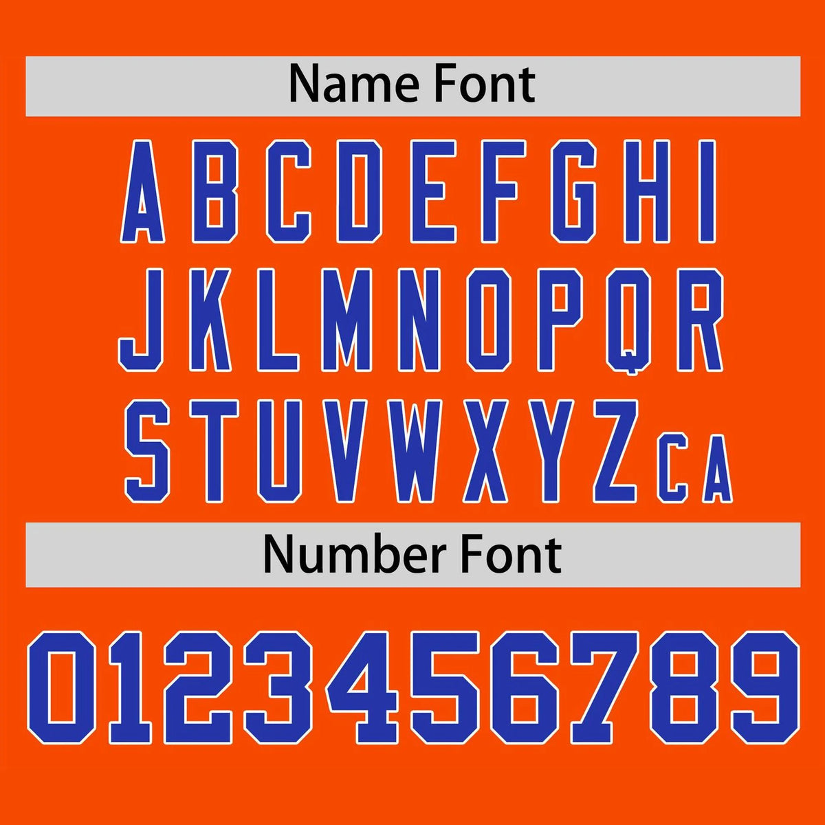 Custom Orange Blue White Baseball Jersey