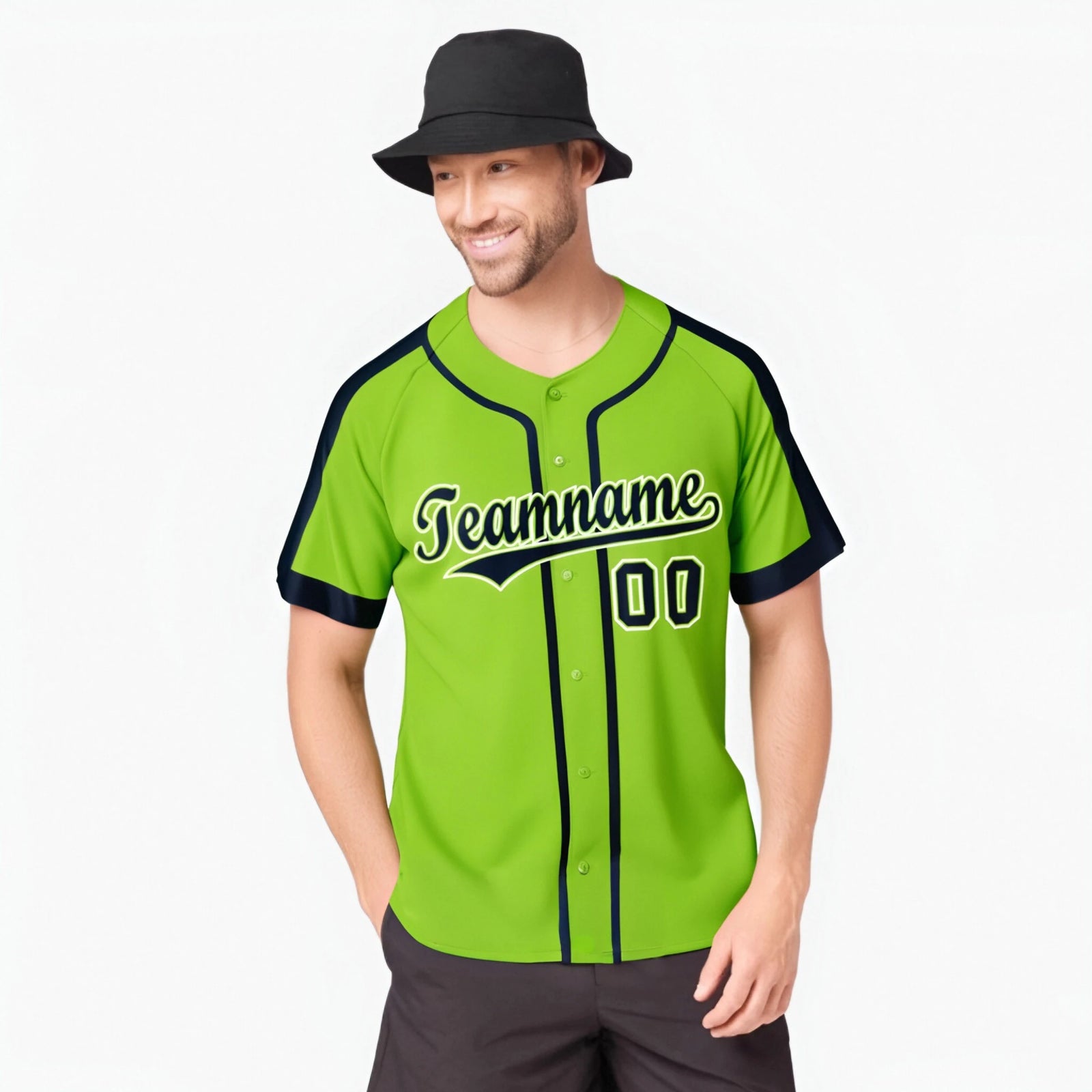 Custom Aqua Navy White Baseball Jersey