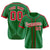 Custom Kelly Green Red White Baseball Jersey