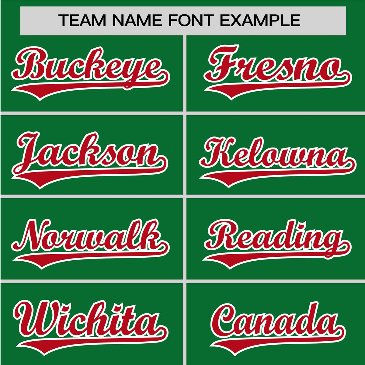 Custom Kelly Green Red White Baseball Jersey