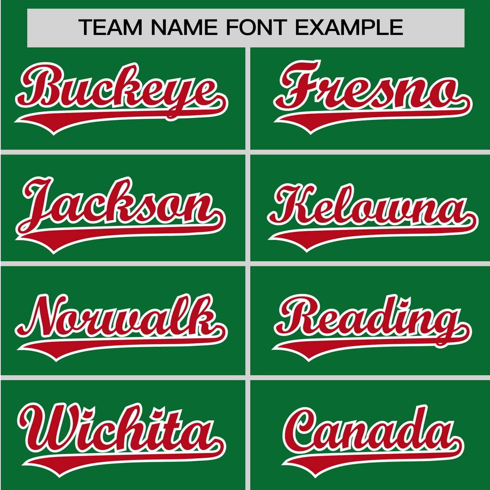 Custom Kelly Green Red White Baseball Jersey