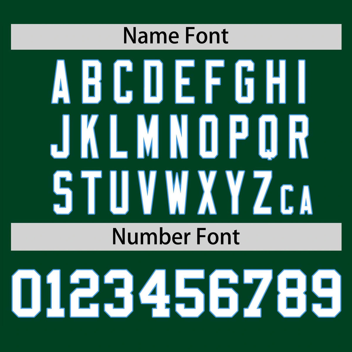 Custom Kelly Green Powder Blue White Baseball Jersey